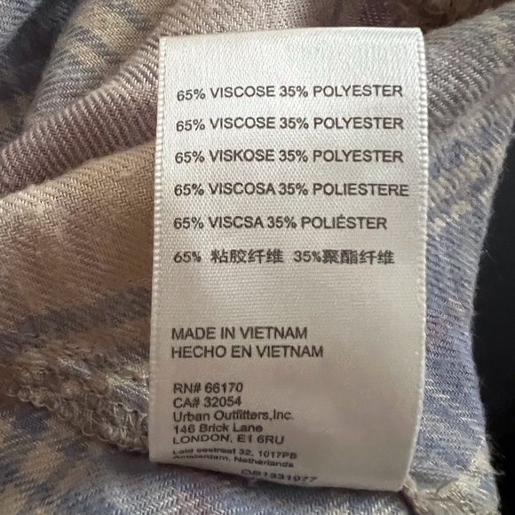 Urban Outfitters BDG Women’s Keanu Flannel Button Down Shirt - Medium - Picture 4 of 9